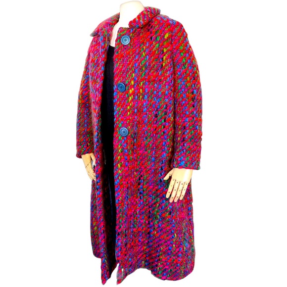 🎉HP🎉 RARE Vintage Amelia Gray Beverly Hills Knit Winter Jacket Coat EUC 1960s - Picture 2 of 16